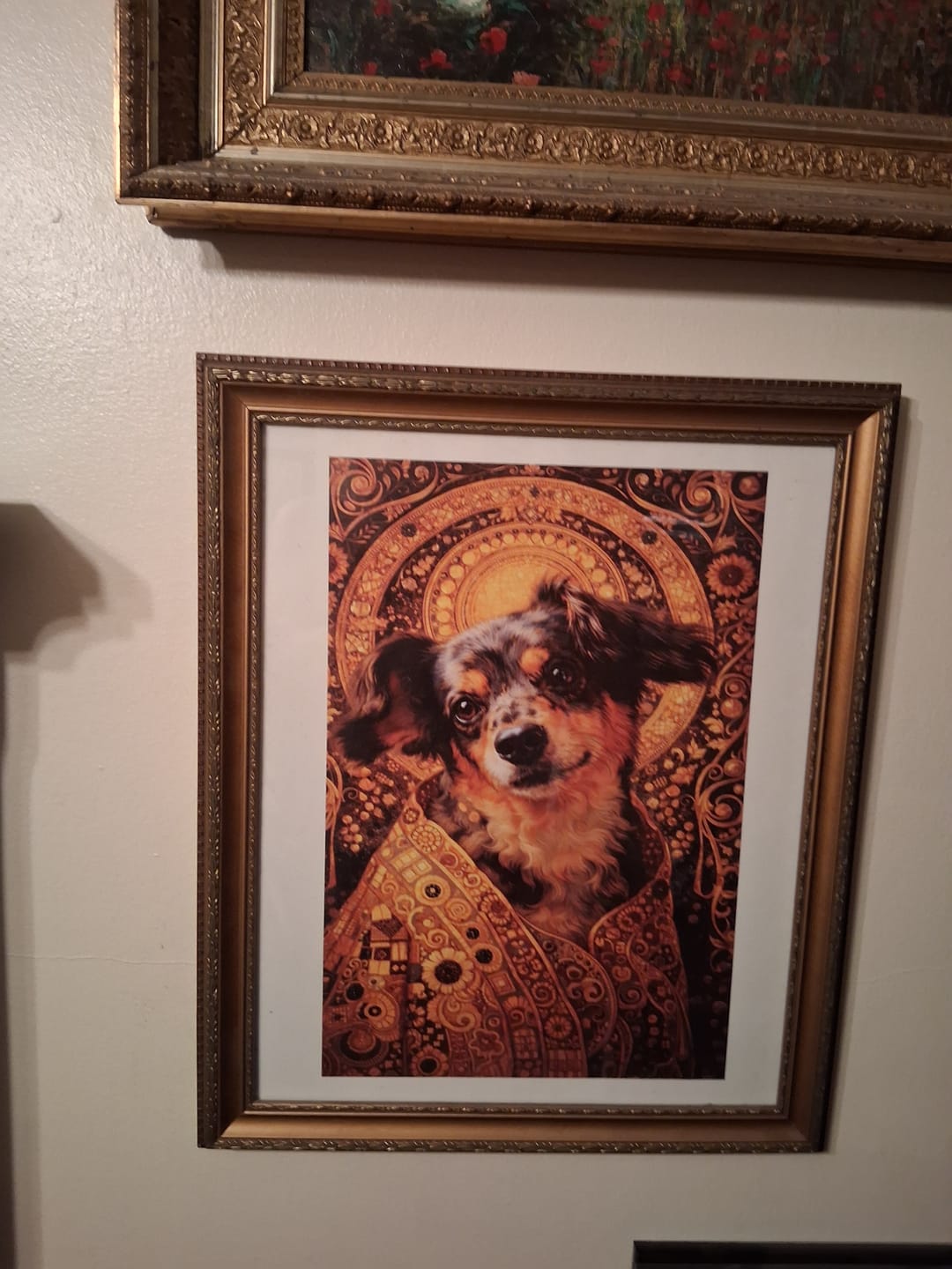 Customer photo review of Golden Pet (Klimt Style) - Personalized Poster