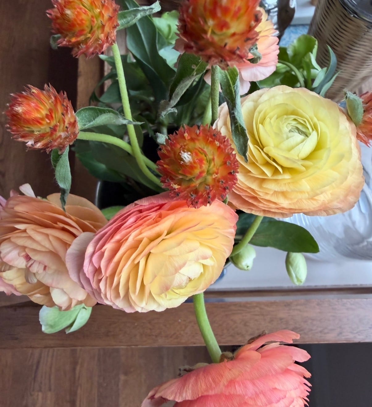 Customer photo review of Coral Peach Ranunculus