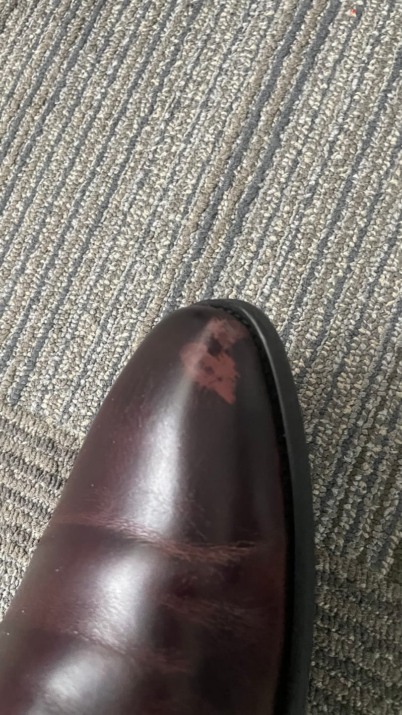 Customer photo review of Louis Chelsea Boots - Coffee (Hand Painted Patina)