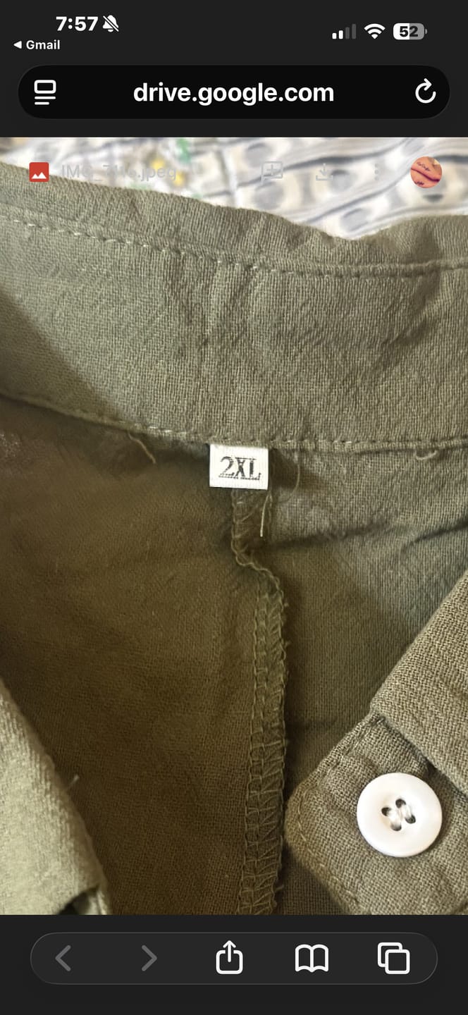 Customer photo review of Women's Solid Color Art Casual Long Sleeve Cotton Linen Jumpsuit