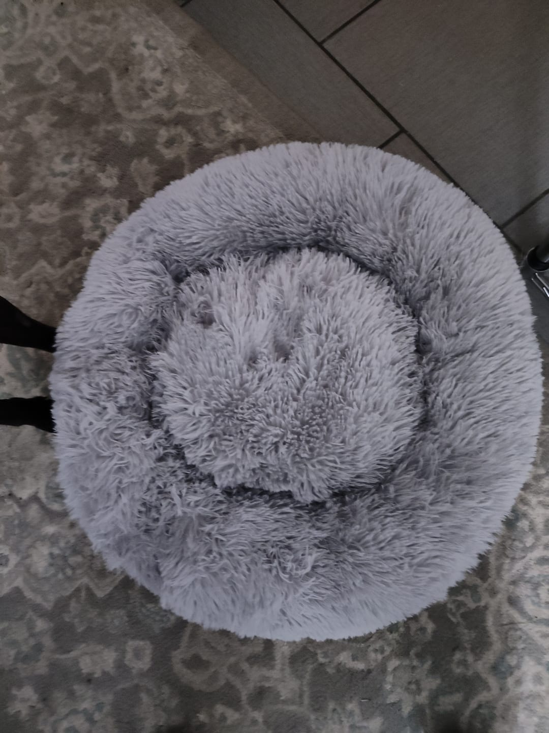 Customer photo review of The Original Fluffy Bean® Pet Bed