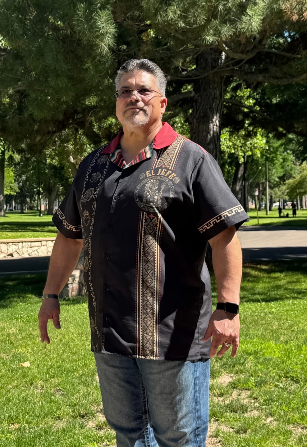 Customer photo review of El Jefe Azteca Guayabera