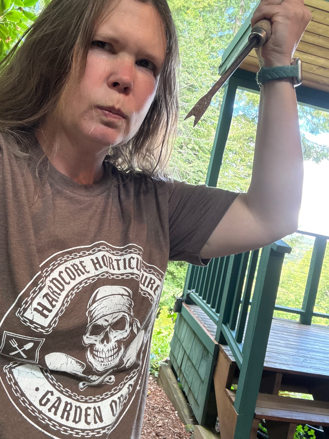 Customer photo review of Hardcore Garden T-Shirt