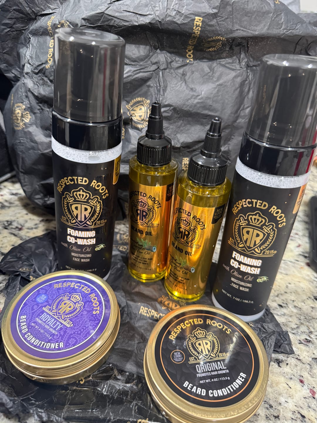 Customer photo review of Beard Care Kit