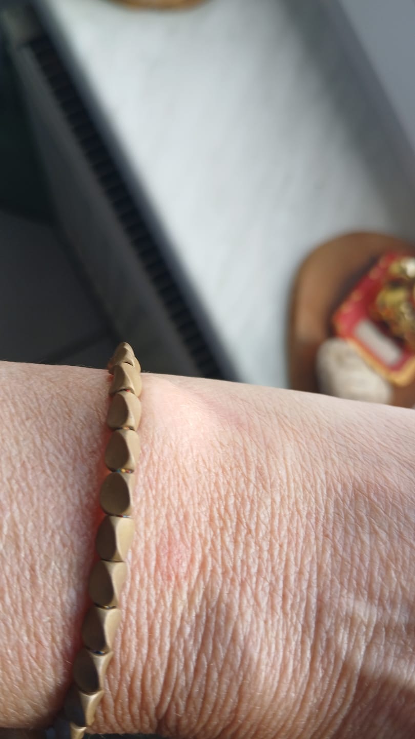 Customer photo review of Tibetisches Kupfer Glücksarmband