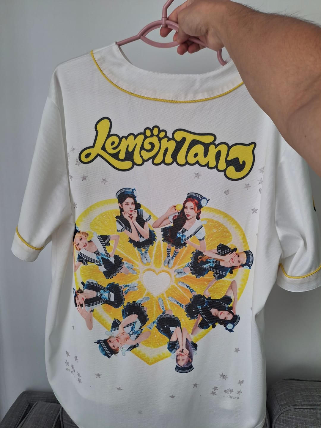 Customer photo review of Hearts2Hearts H2H Lemon Tang Album Baseball Jersey Gifts For Fans
