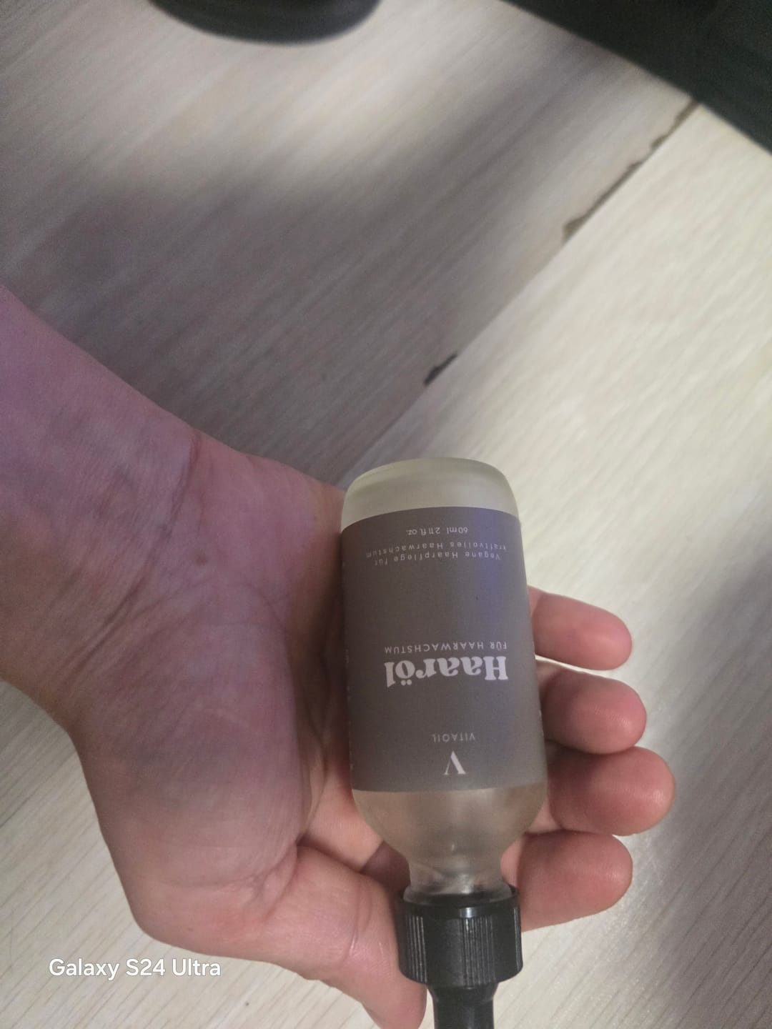 Customer photo review of Veganes Haaröl für schnelles Wachstum