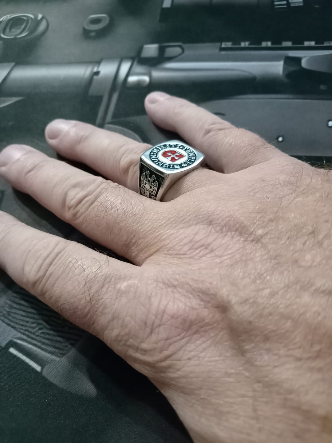 Customer photo review of Bague du Sceau Templi