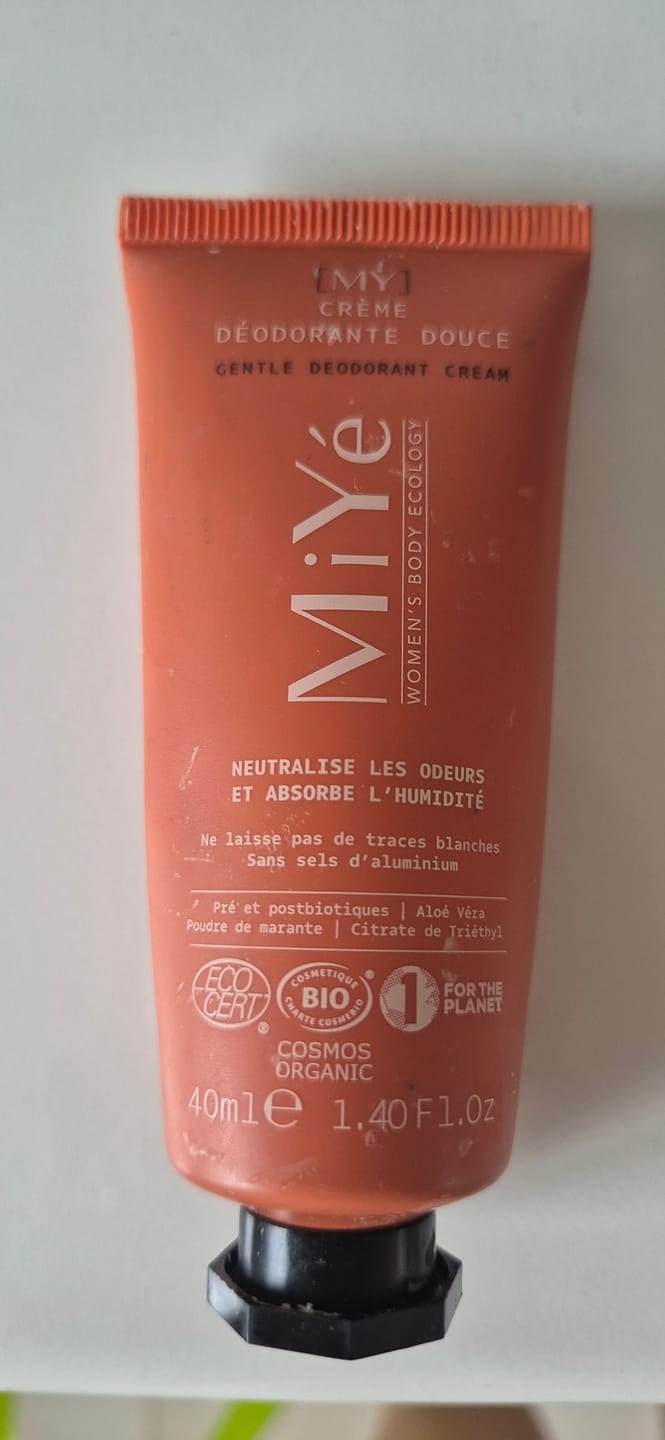 Customer photo review of MiYé - Gentle Deodorant Cream, švelnus kreminis dezodorantas be aliuminio druskų ir alkoholio, 40 ml