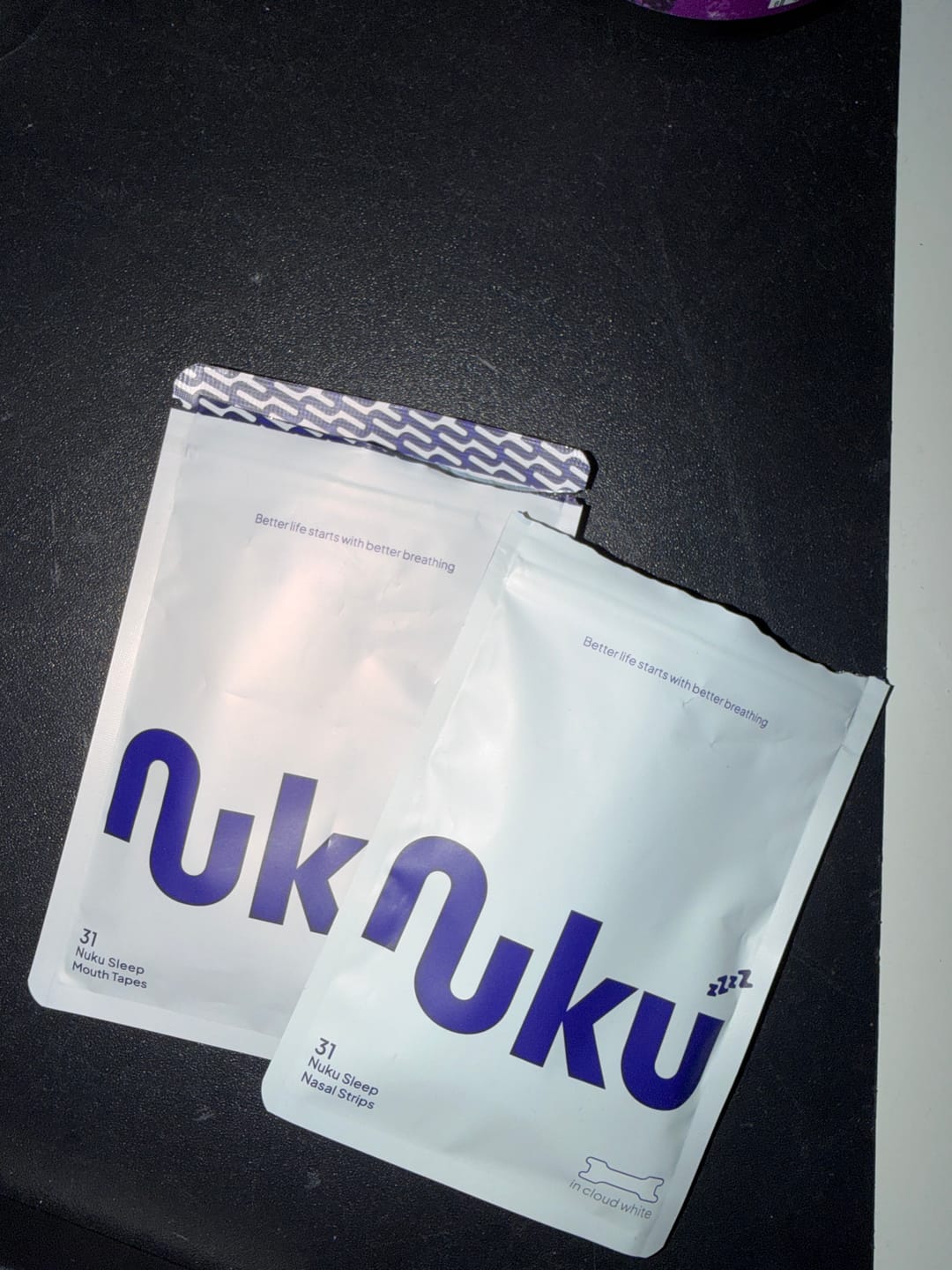 Customer photo review of Nuku Sleep Nasal Strips