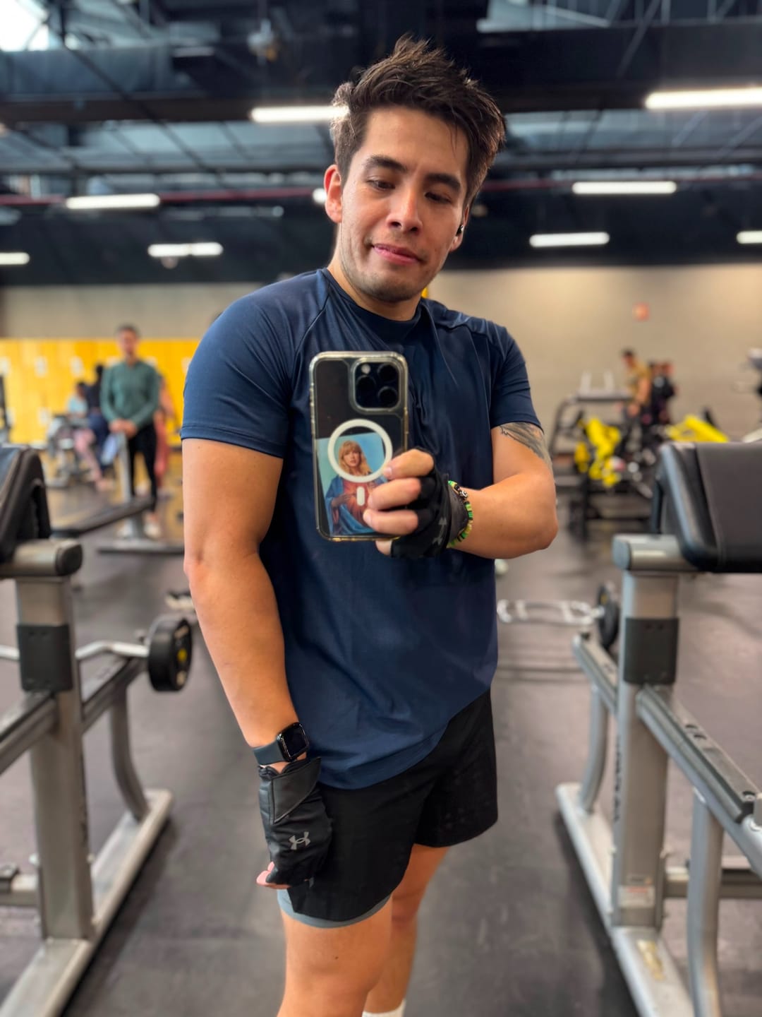 Customer photo review of Training Sport Tee Icon - Navy Blue