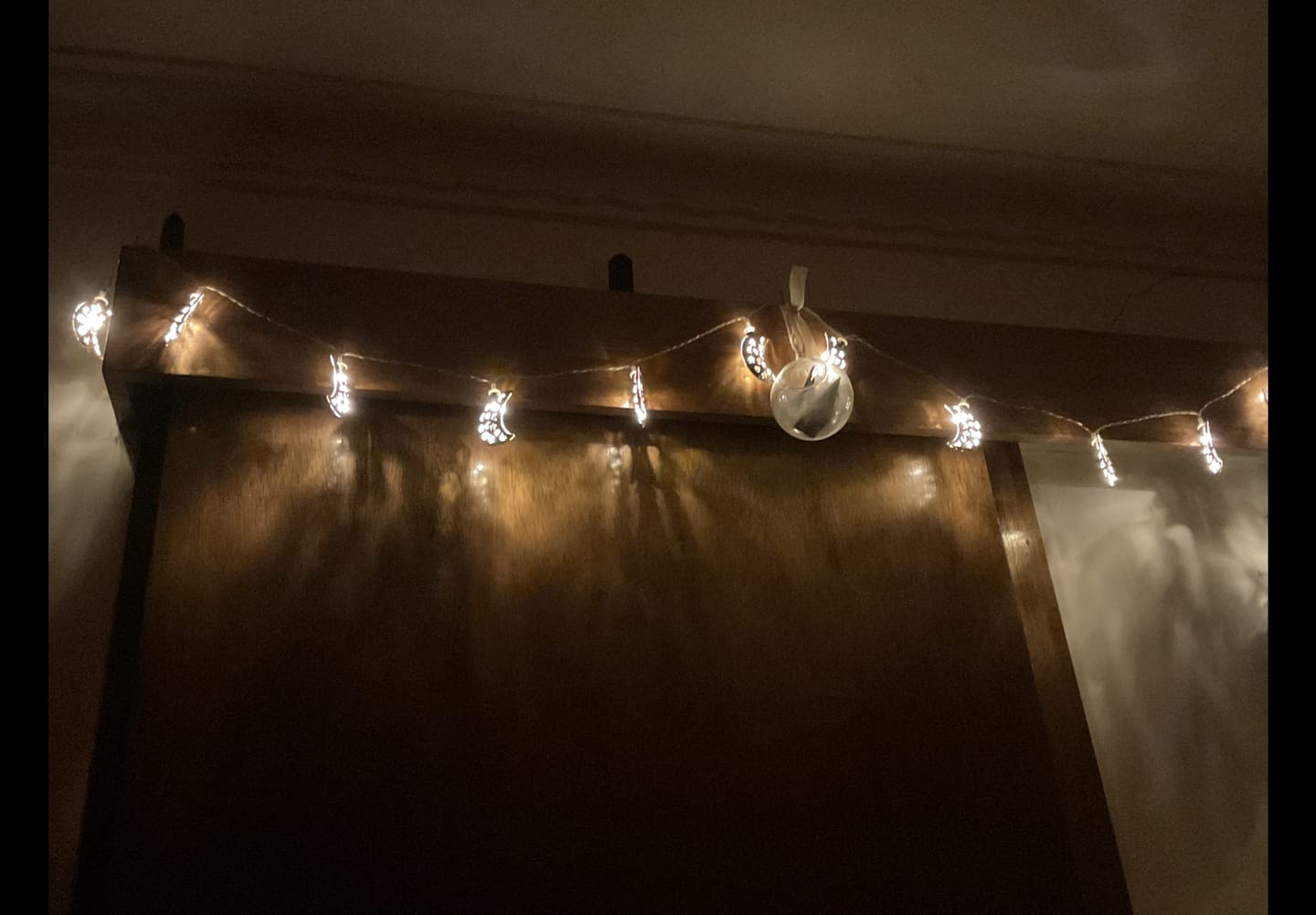 Customer photo review of Silver Moon String Lights