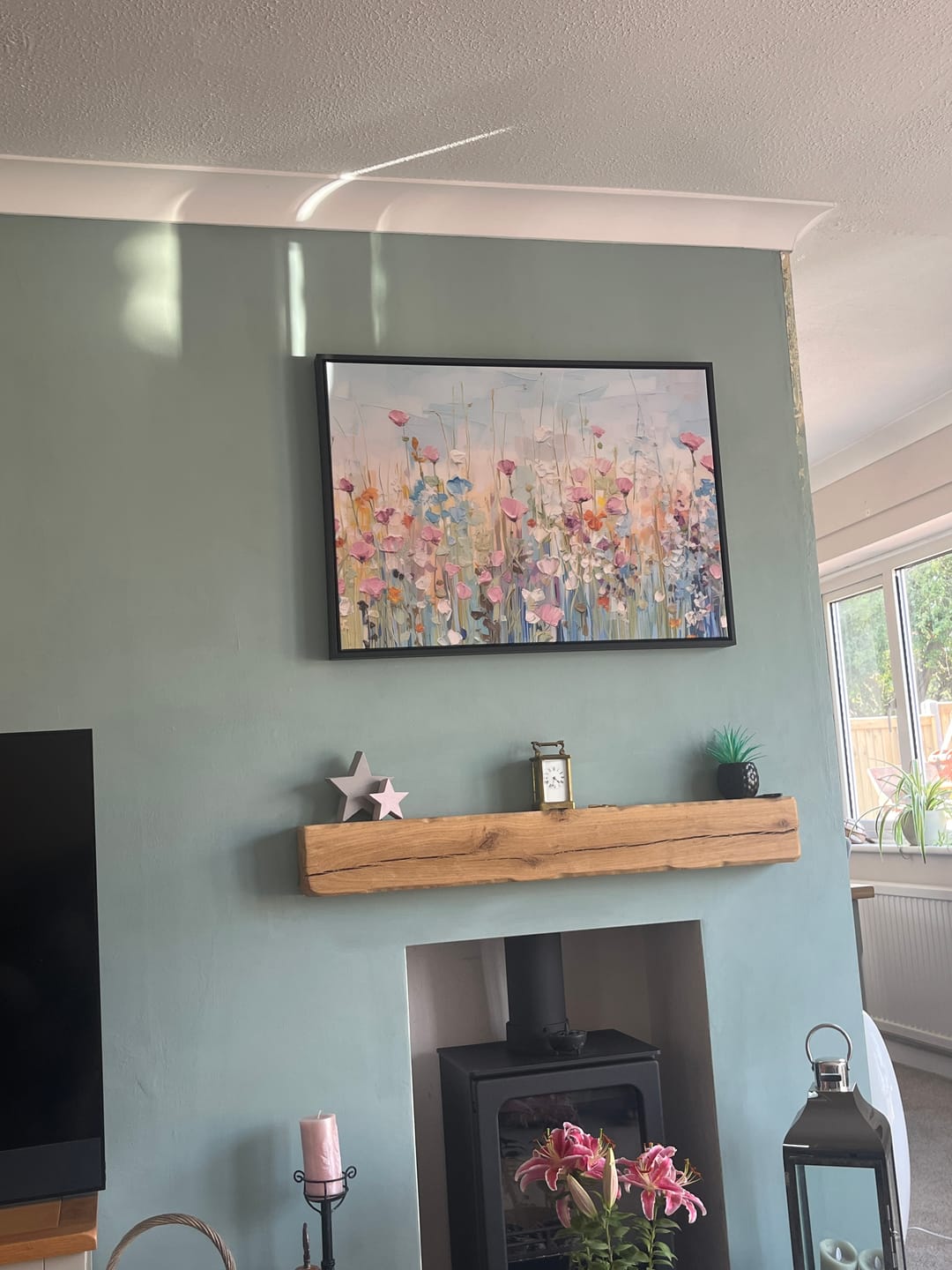 Customer photo review of Peaceful Wildflowers Canvas Print