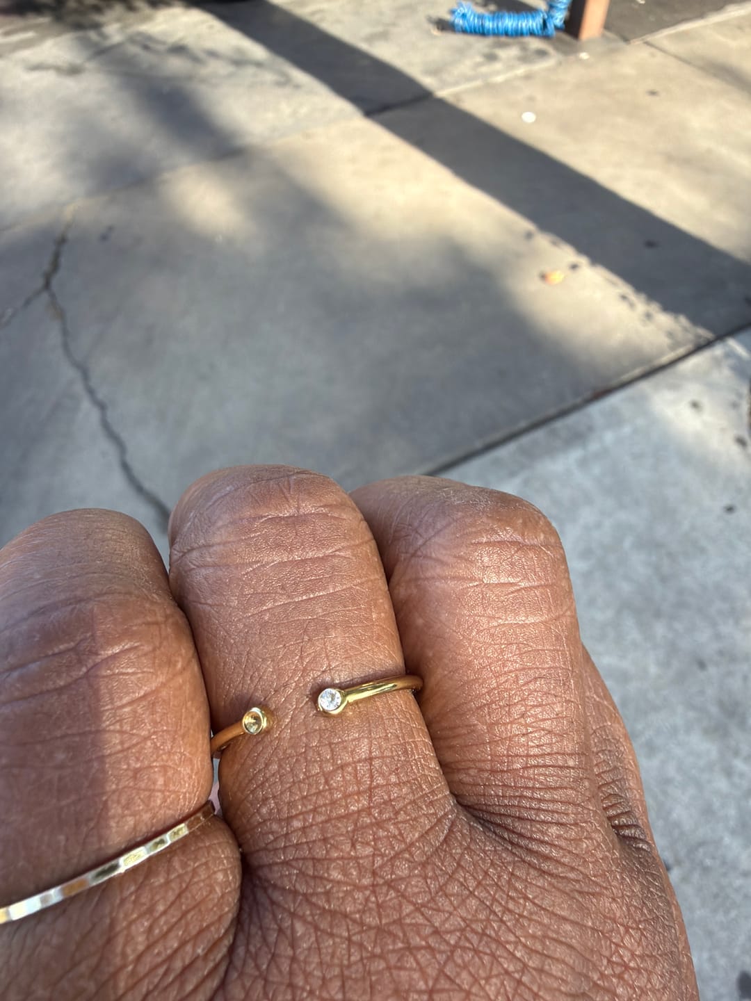 Customer photo review of Cali Gold Crystal Ring
