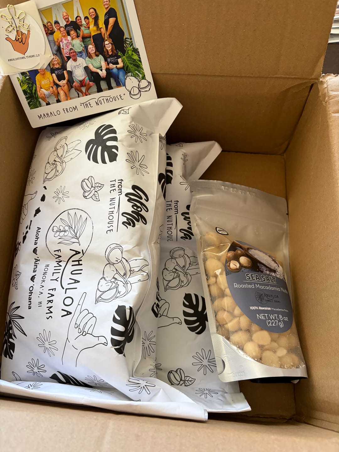 Customer photo review of Sea Salt Macadamia Nuts