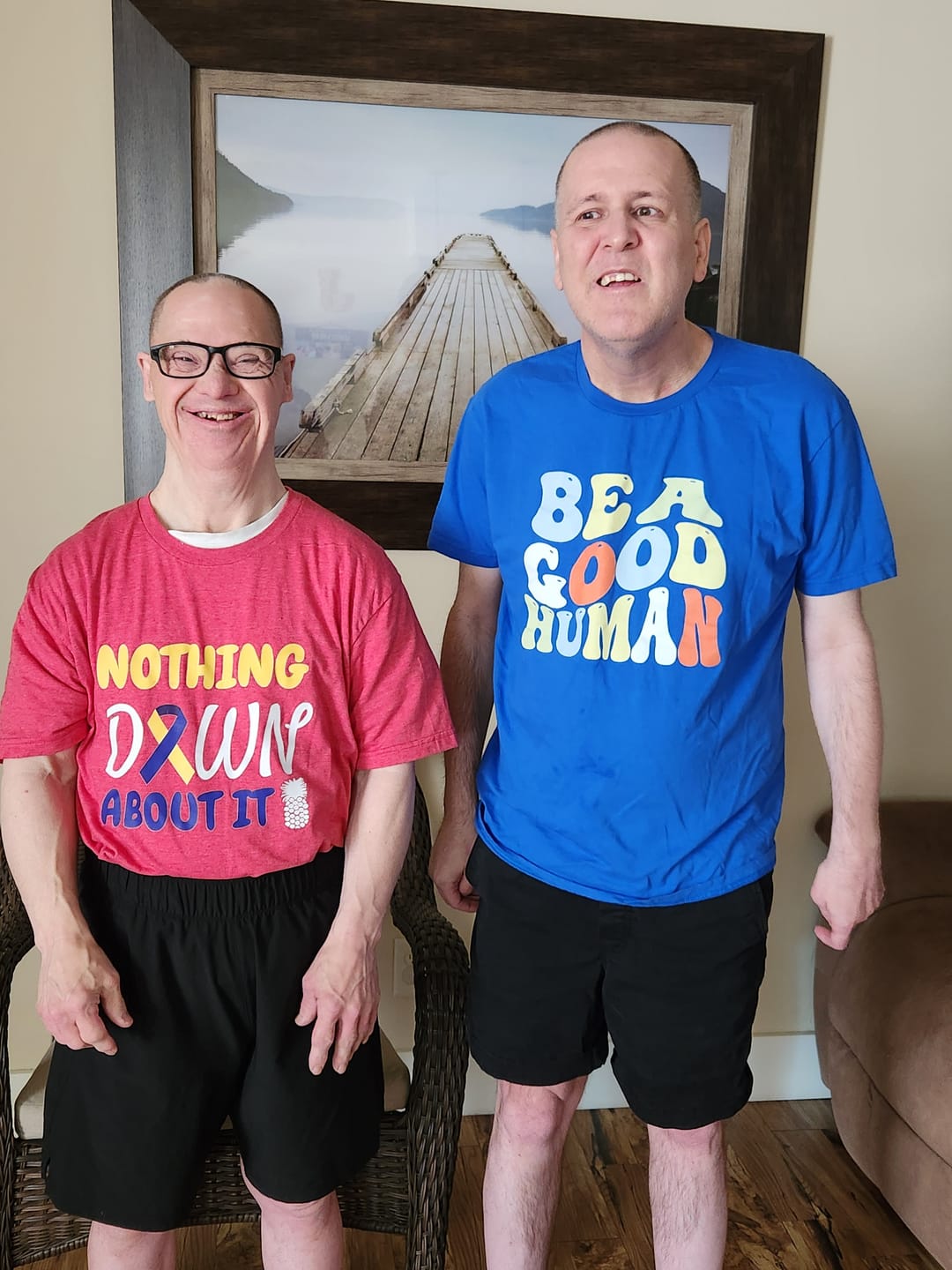 Customer photo review of Be A Good Human Groovy Tee