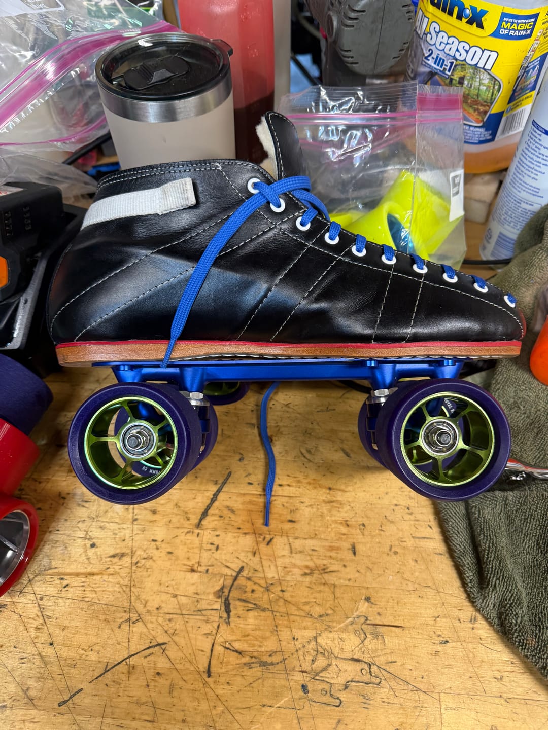 Customer photo review of Royal Assassin Indoor UV Roller Skate Wheels