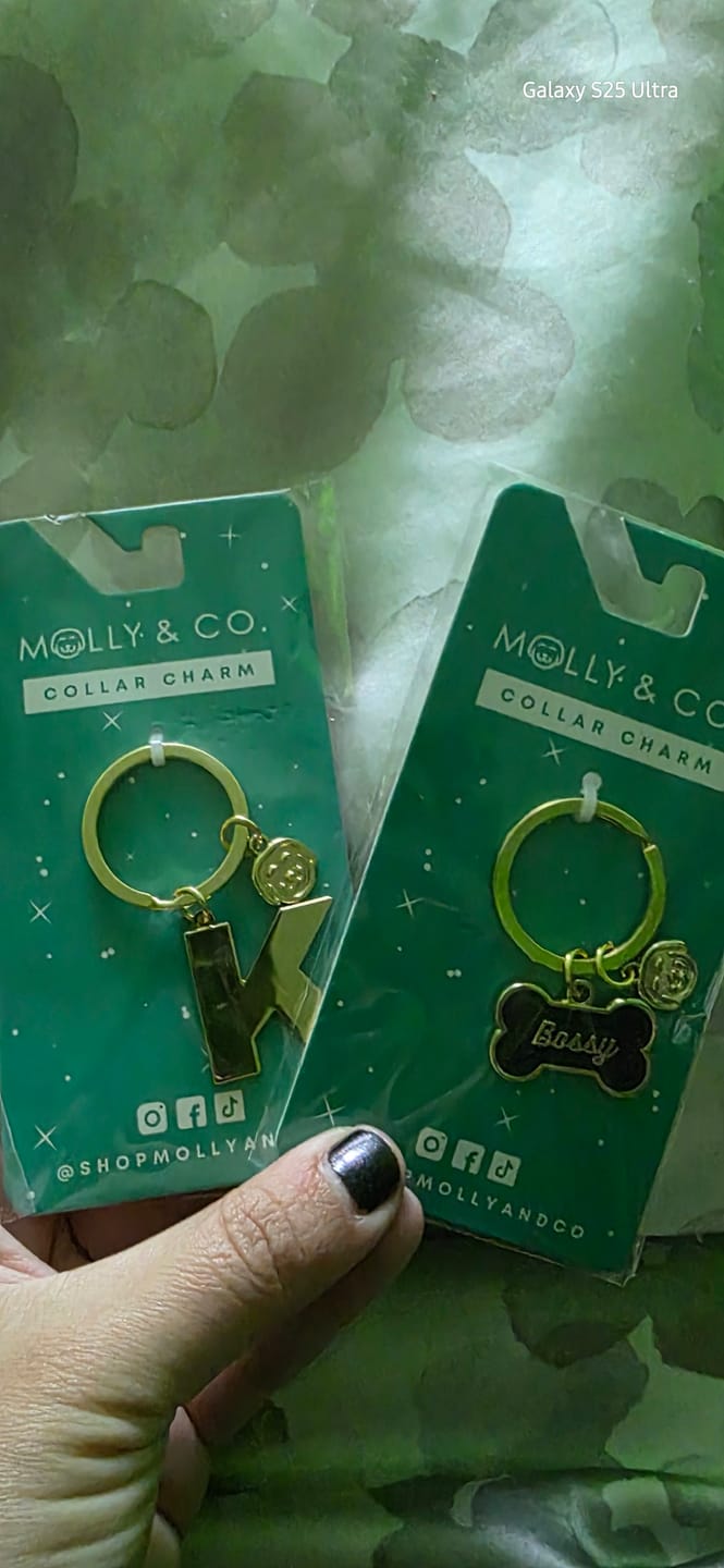 Customer photo review of Initial - Collar Charm