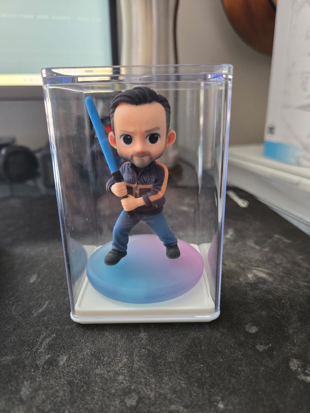 Customer photo review of Dust-Proof Acrylic Display Case