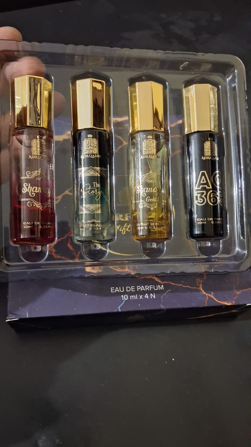 Customer photo review of Perfume Gift Set 4 Pcs Premium Perfume Spray