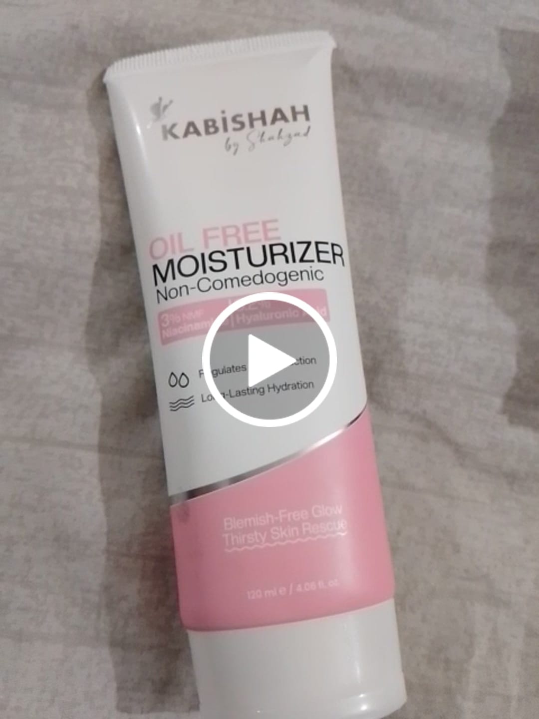 Customer video review of Oil Free Moisturizer
