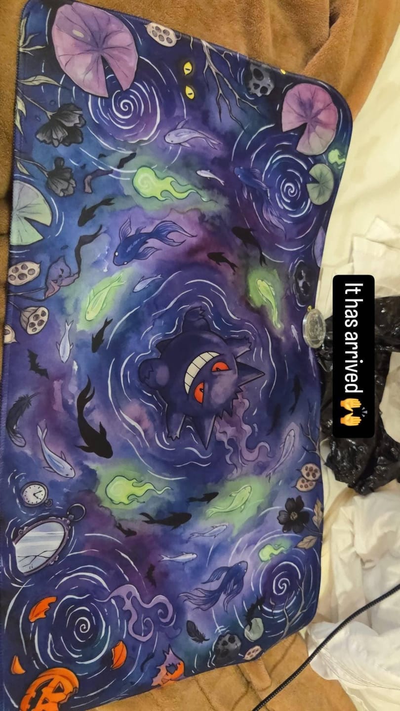 Customer photo review of Gengar Storm Playmat - Pokemon TCG Mat