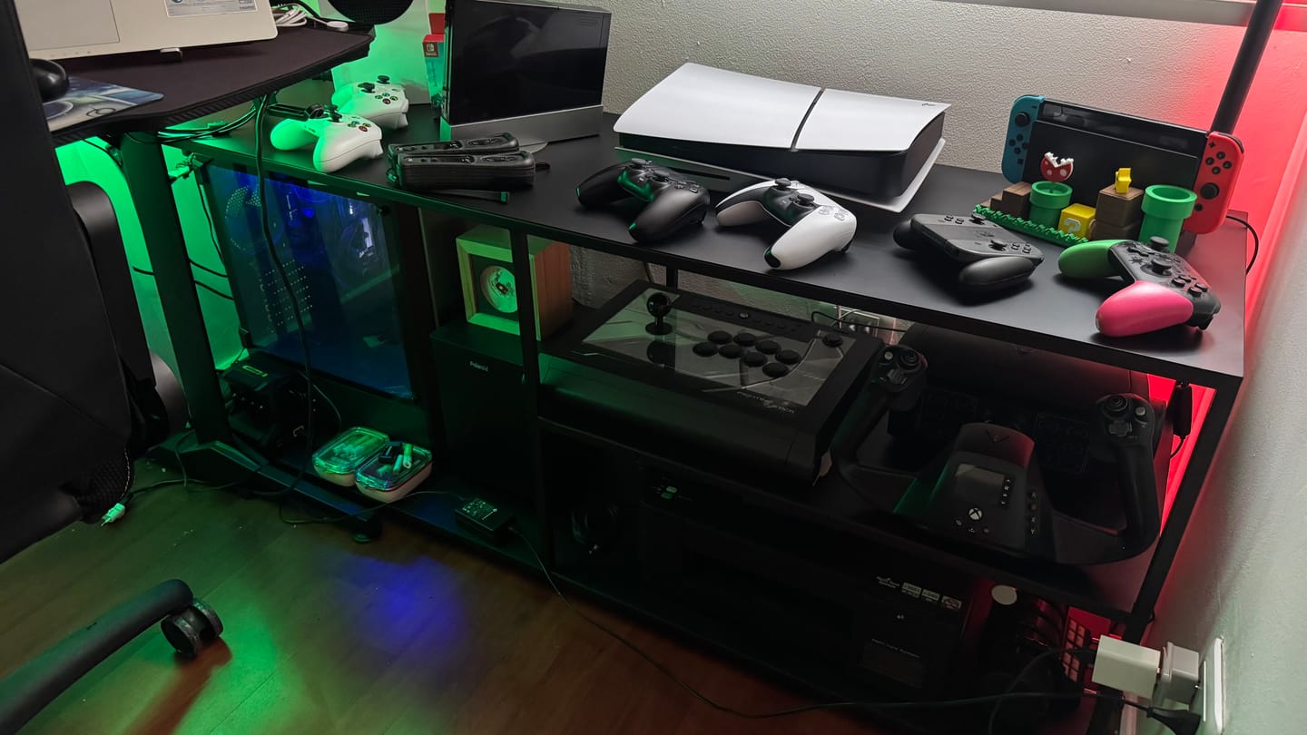 Customer photo review of Rack de TV METAL — Kallfu.cl