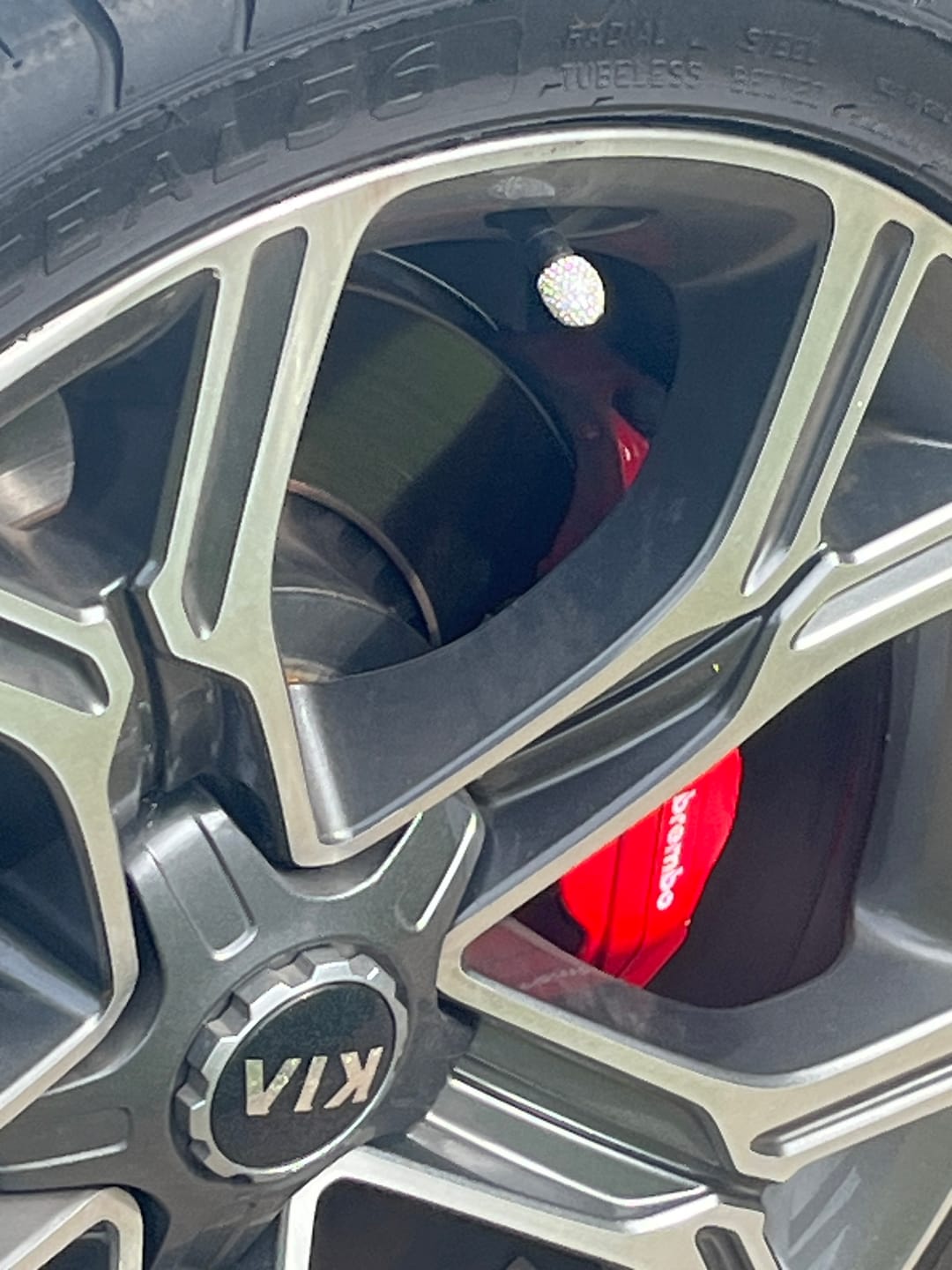 Customer photo review of Lil' Princess Valve Caps