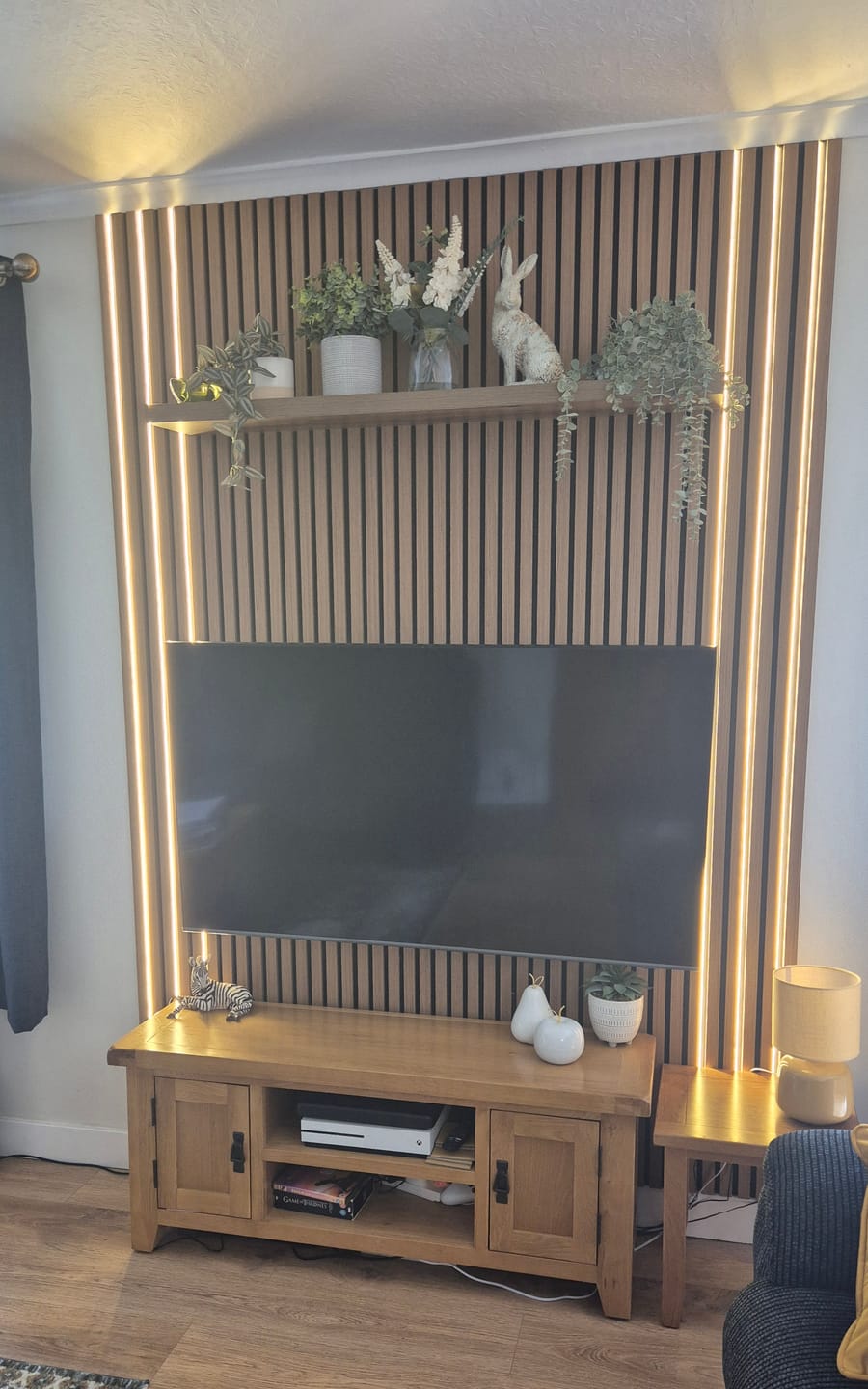 Customer photo review of Natural Oak Acoustic Wall Panel