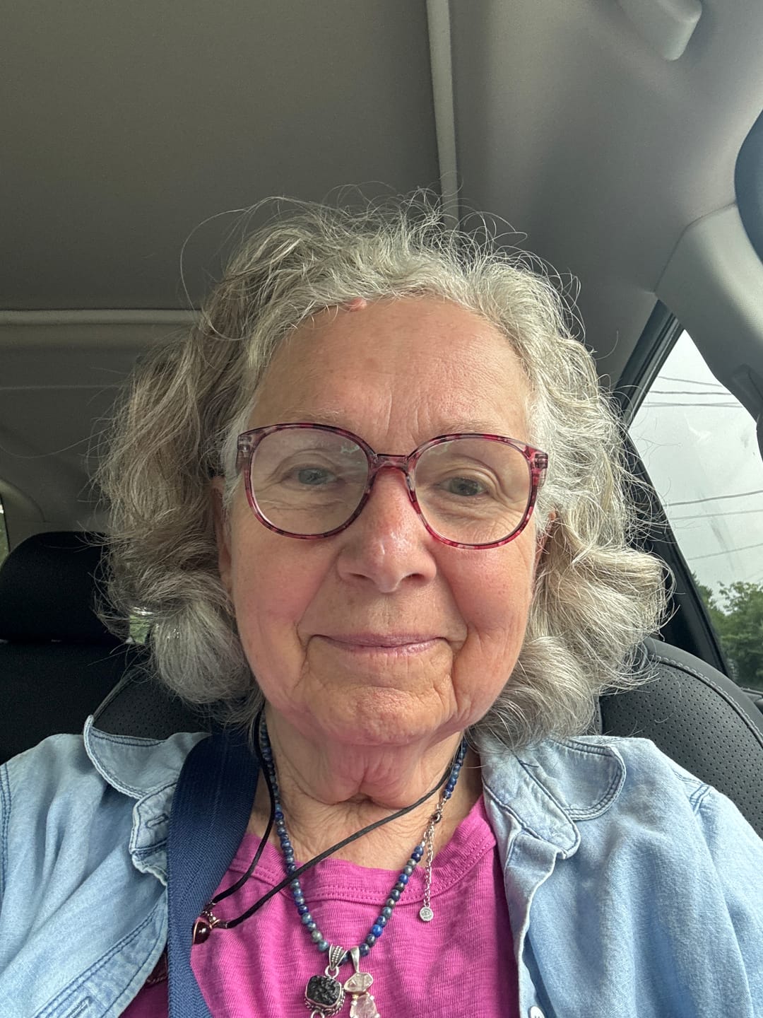 Customer photo review of Lapis Lazuli Beaded Necklace Mini