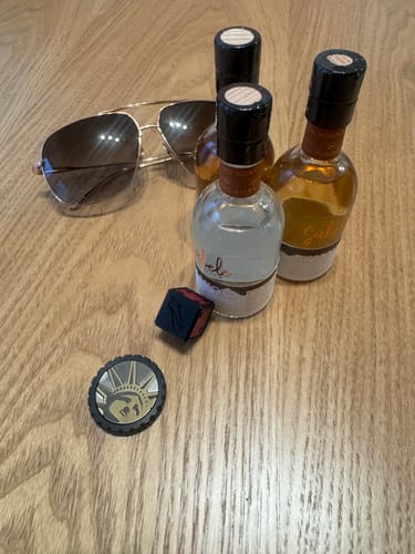 Customer photo review of Liberty — Black Stainless Golf Ball Marker
