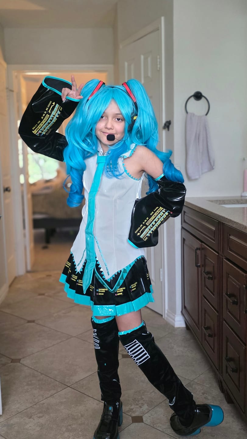 Customer photo review of Virtual Singer Hatsune Miku Long Hair Basic Wig