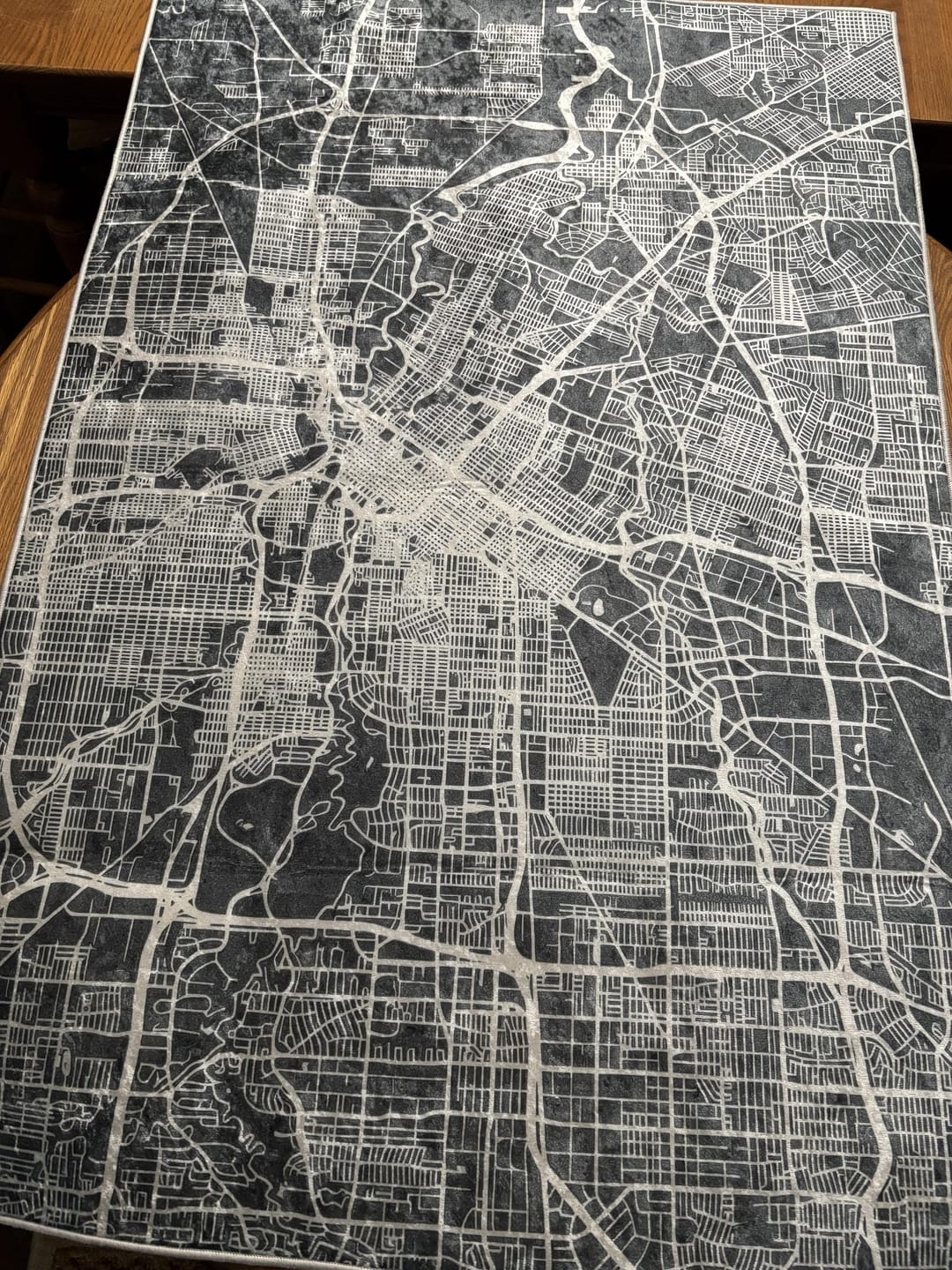 Customer photo review of Urban Map Grid Mouse Pad – Aesthetic Desk Mat