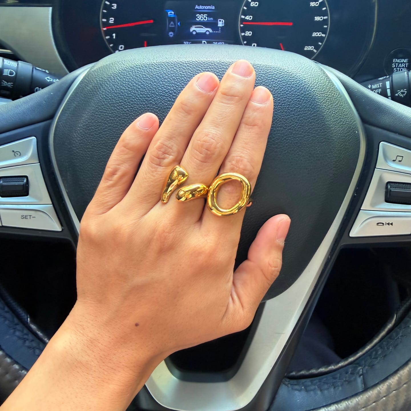 Customer photo review of Anillo Rust Mini