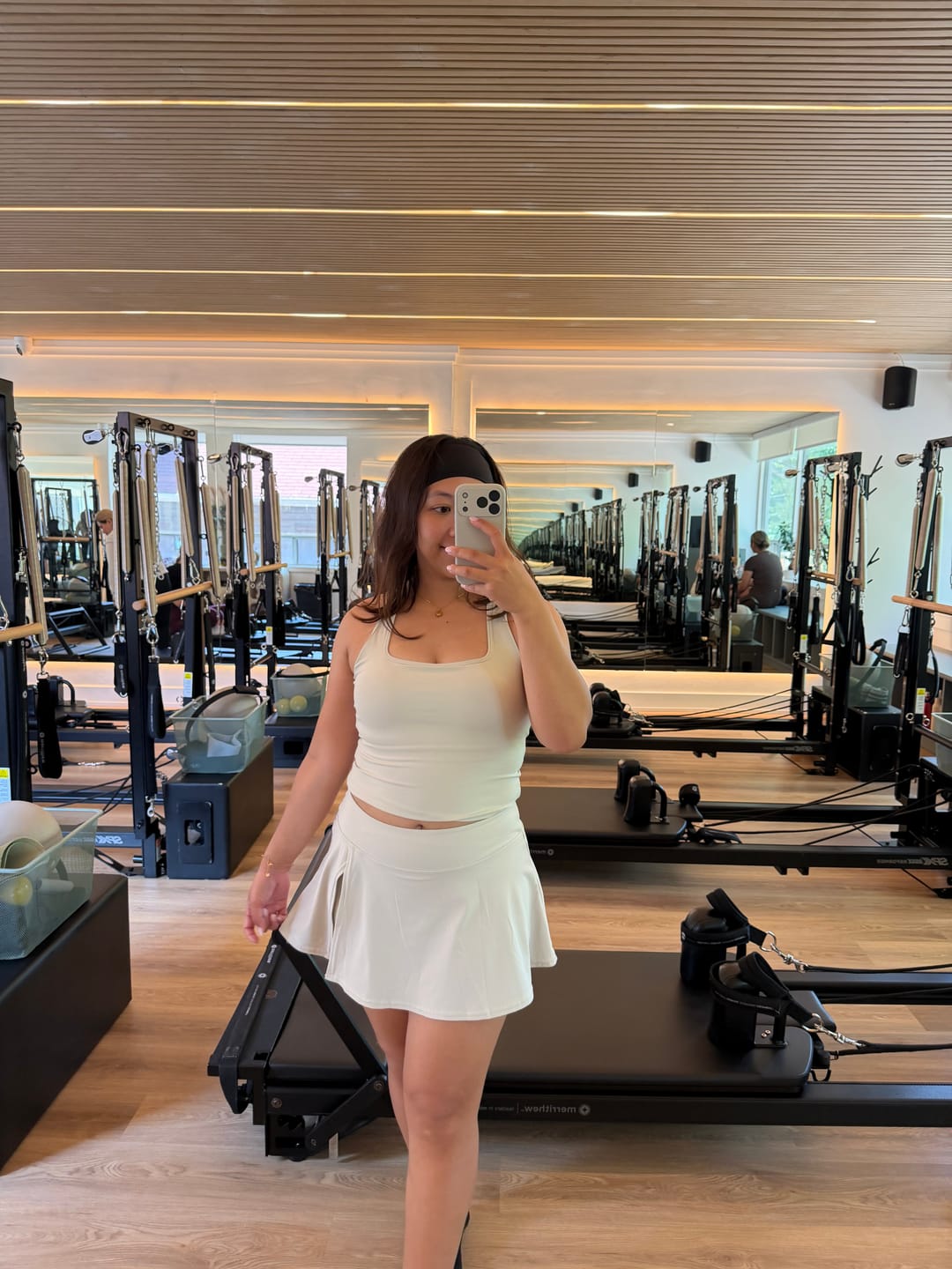 Customer photo review of The Dynamic Crop Top Tennis Skirt 2-Piece Set