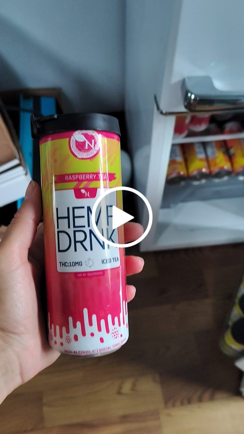 Customer video review of DELTA 9 + CBD BEVERAGE - Peach Hibiscus - 50MG - 4 PACK