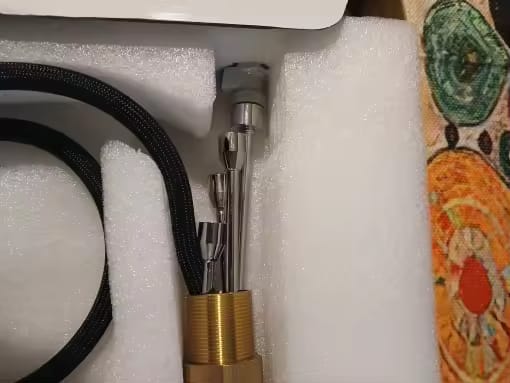 Customer photo review of Karlstad Antique- Three-Way Kitchen Faucet with Filter Tap & Pull-Down Spout for Kitchen Sink (Copy)