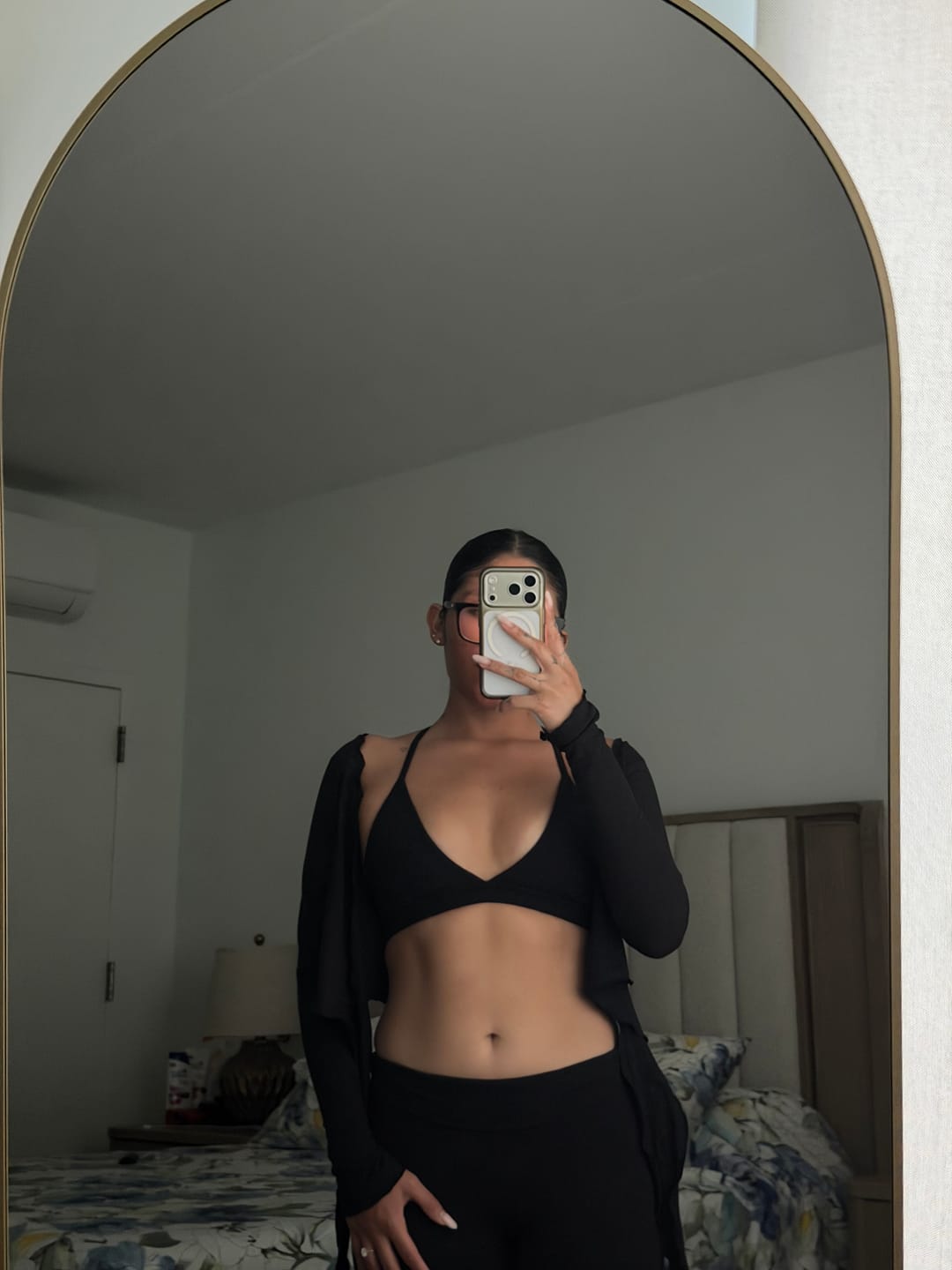 Customer photo review of The Wrap Top Black