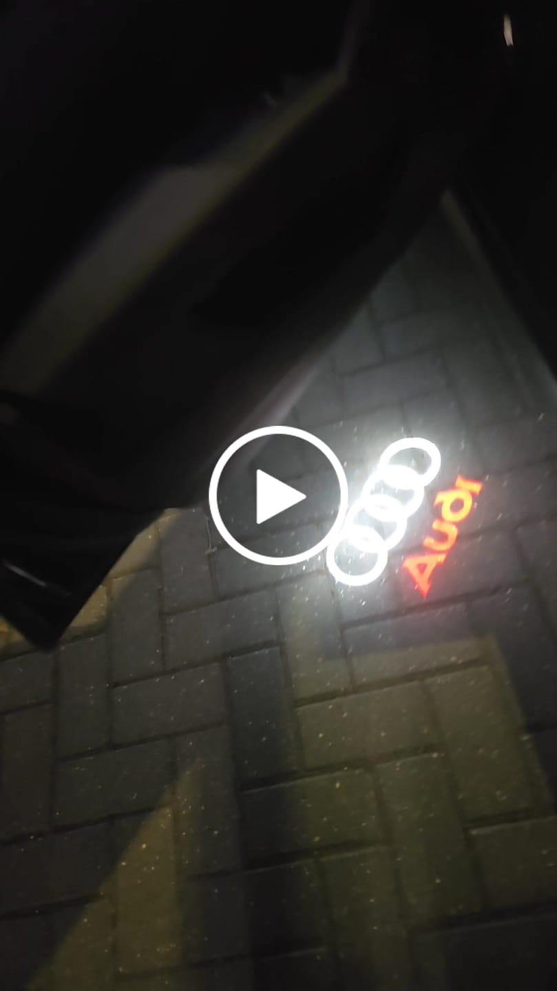 Customer video review of AUDI DOOR LIGHTS