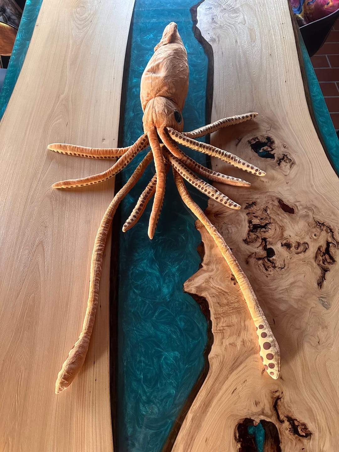 Customer photo review of Architeuthis Giant Squid Soft Stuffed Plush Toy