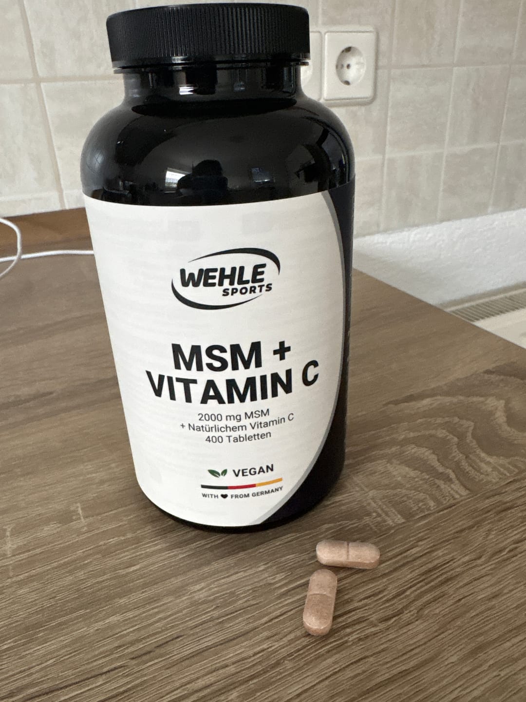 Customer photo review of MSM Tabletten Hochdosiert - 400 Stück - 2000 mg MSM + Natürliches Vitamin C