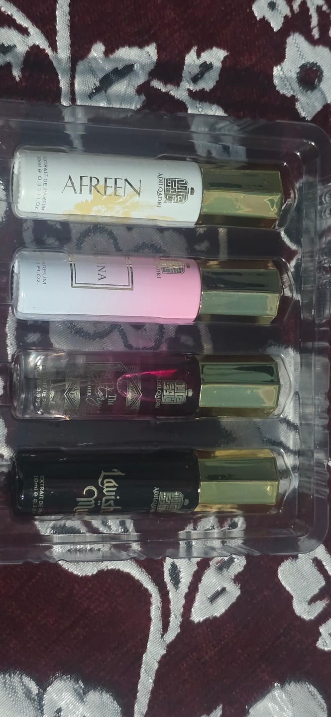 Customer photo review of Perfume Gift Set For Women 4 Pcs Set of Premium Perfume Spray