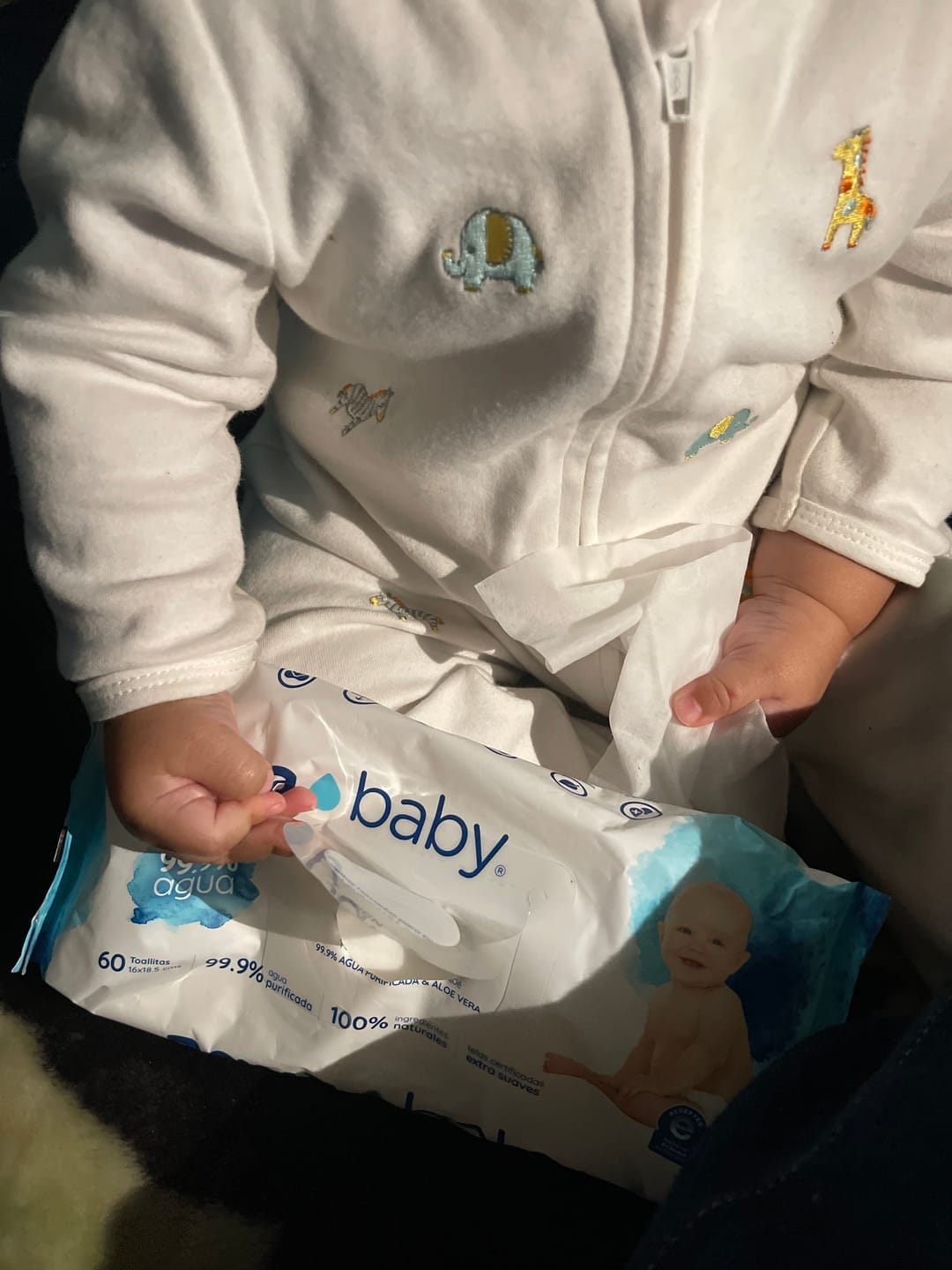 Customer photo review of Aqua Baby 12 Bolsas de 60 Toallitas Húmedas