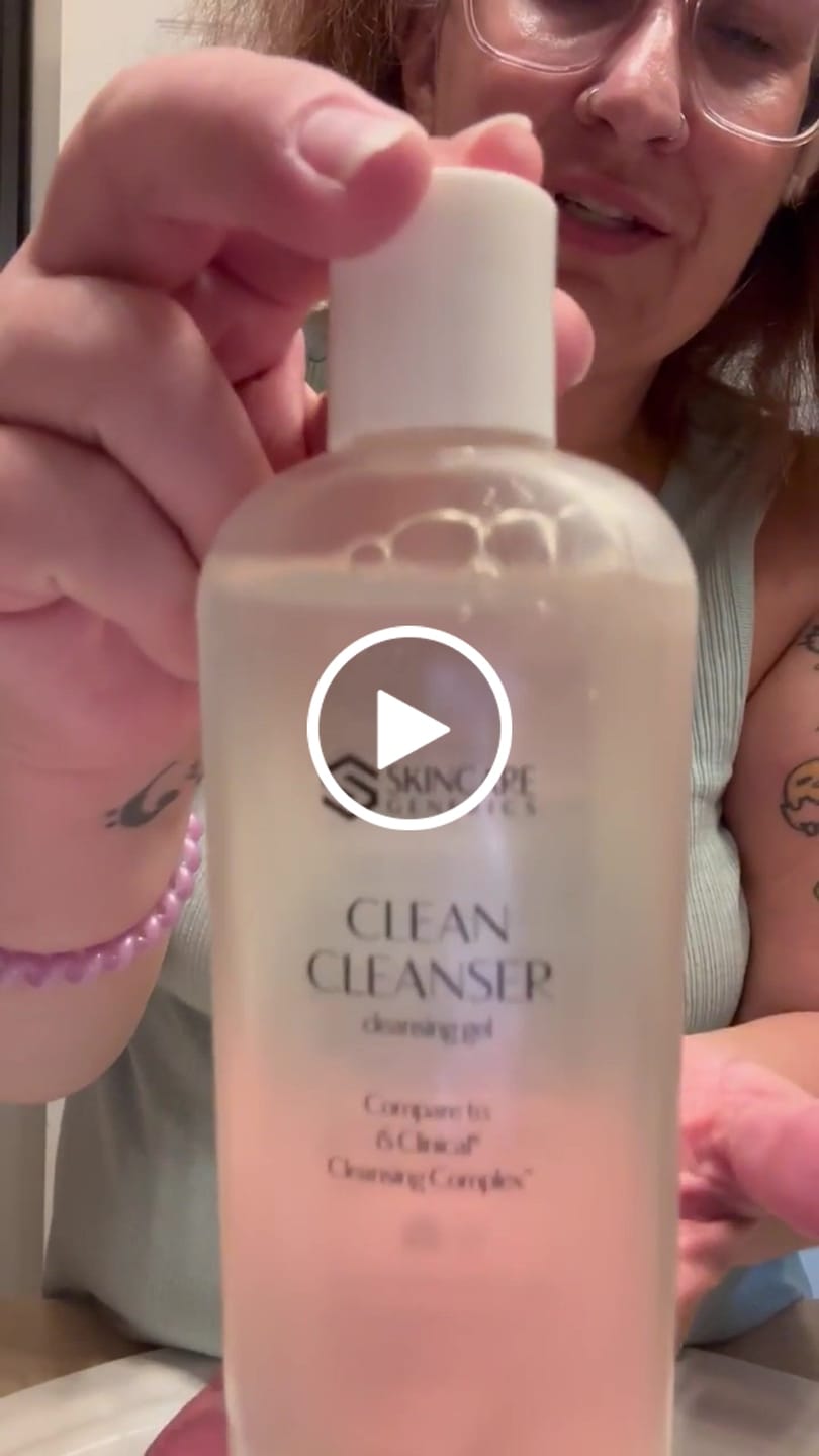 Customer video review of CLEAN CLEANSER | CLEANSING GEL