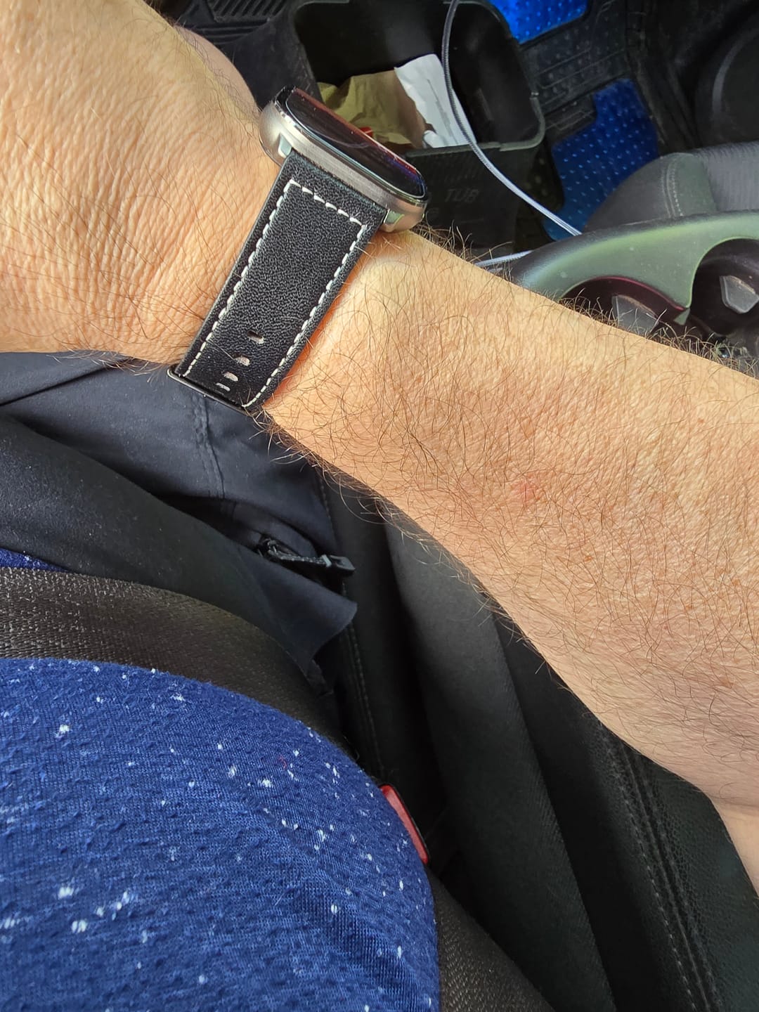 Customer photo review of Black Leather Loop