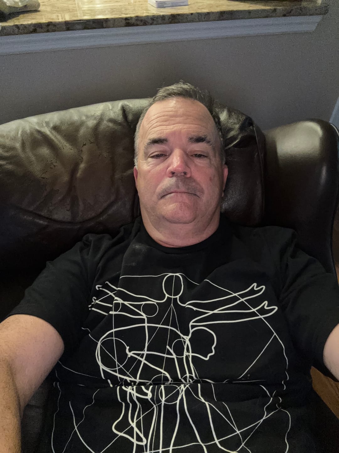 Customer photo review of Vitruvian Human Body T-Shirt