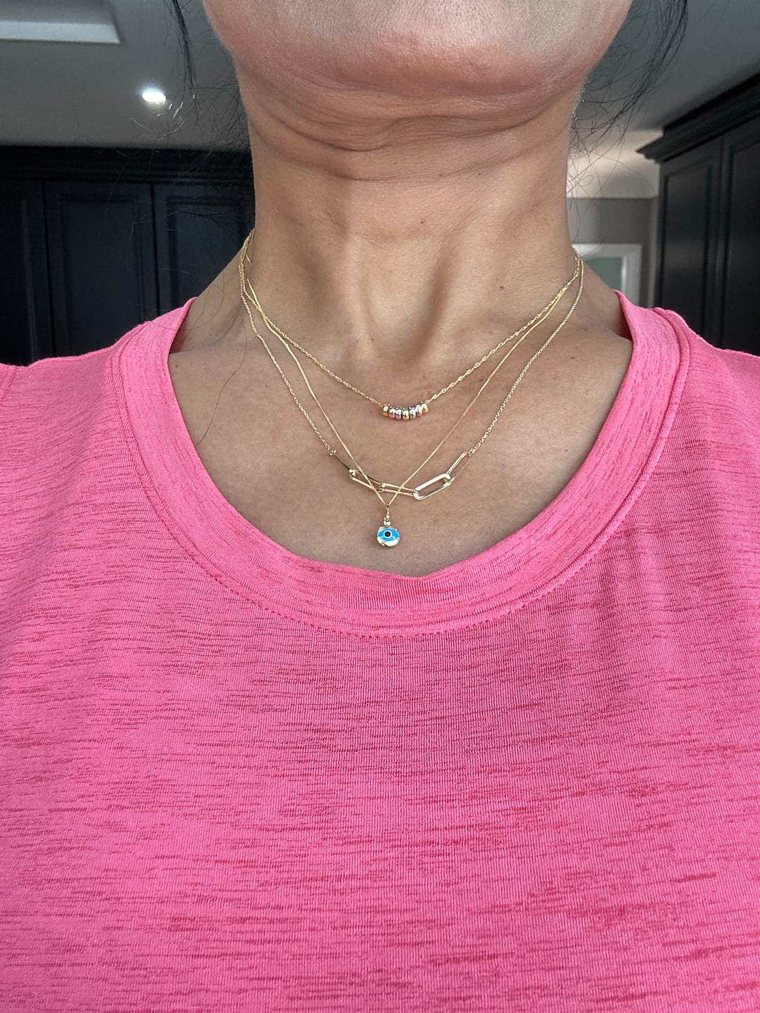 Customer photo review of Gold Essential Diamond Cut Curb Link 9K Gold Chain