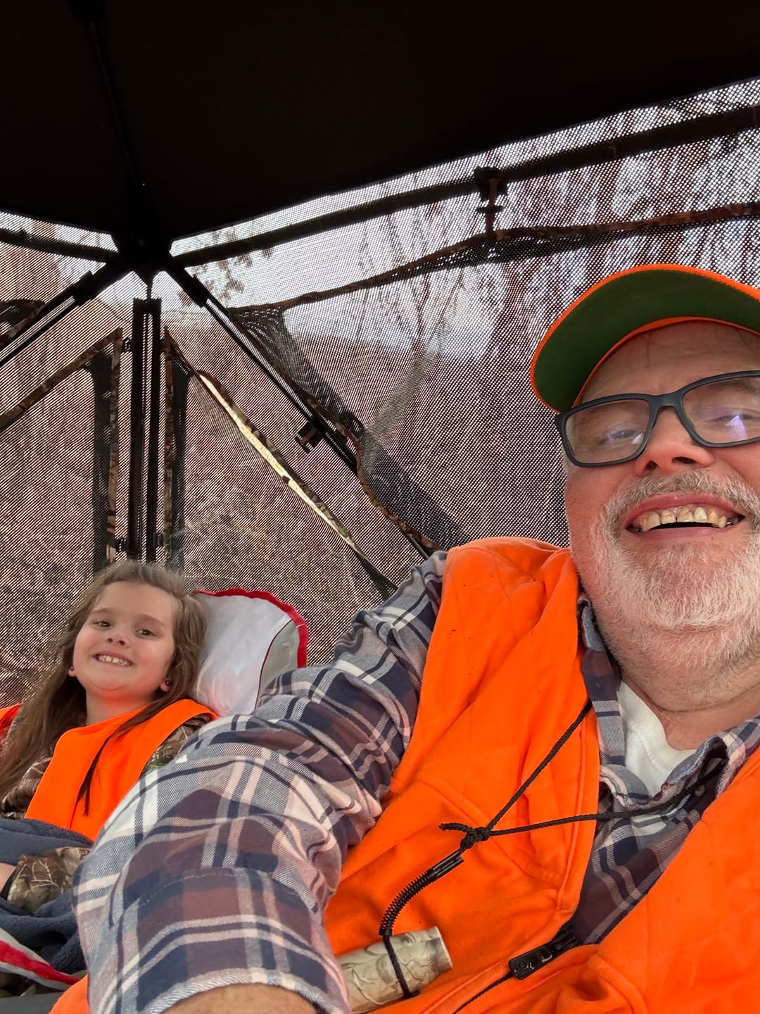 Customer photo review of FLASH SALE Vis360 See Through Silent 4 Full Panels Deer Hunting Blind