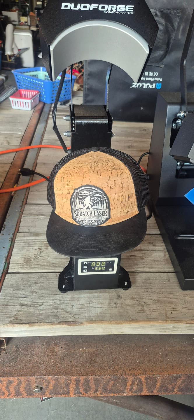 Customer photo review of DuoForge Automatic Dual-Heat platen Cap Heat Press