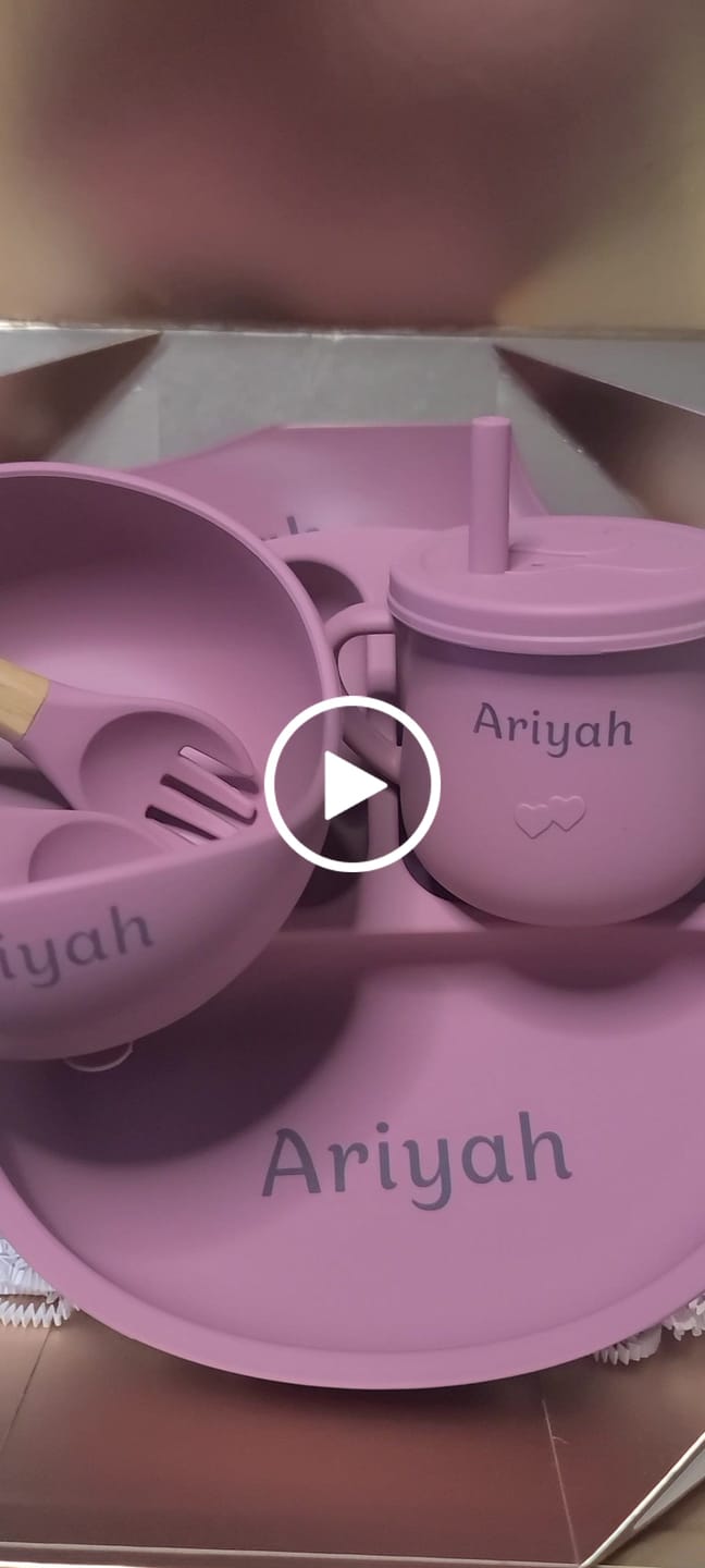 Customer video review of Noah + Nori™ Personalized Baby Feeding Set